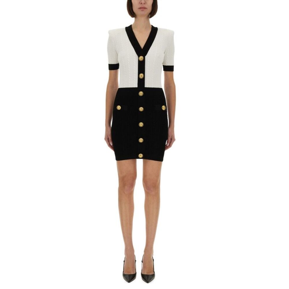 Balmain Women Two-Tone "Bodycon" Dress